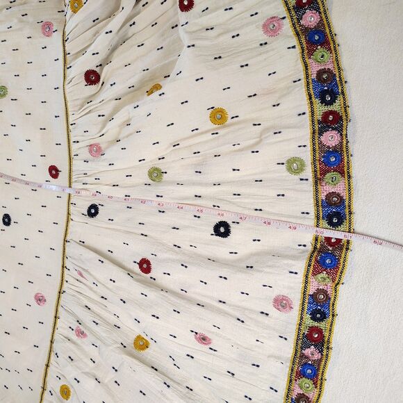 Anthropologie Payal Pratap Nora Midi Embroidered Artisan Festival Boho Dress 8 - Picture 12 of 15